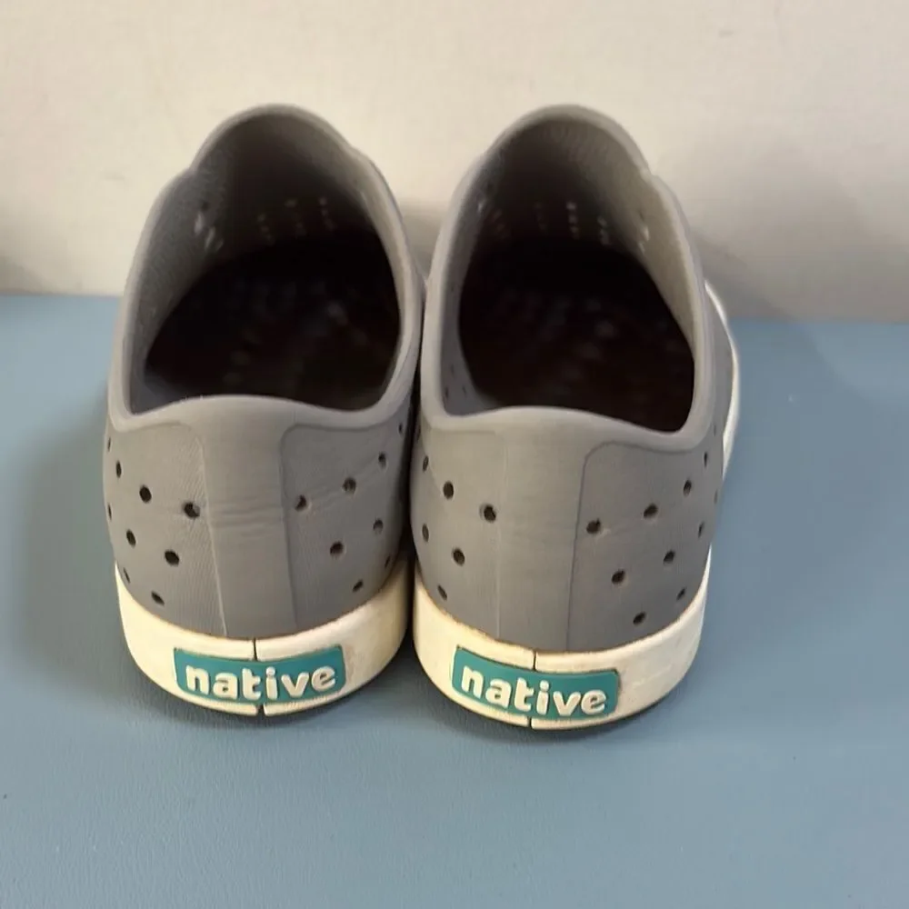 Native Junior Slip on and Gray & White Perforated Sneakers J3